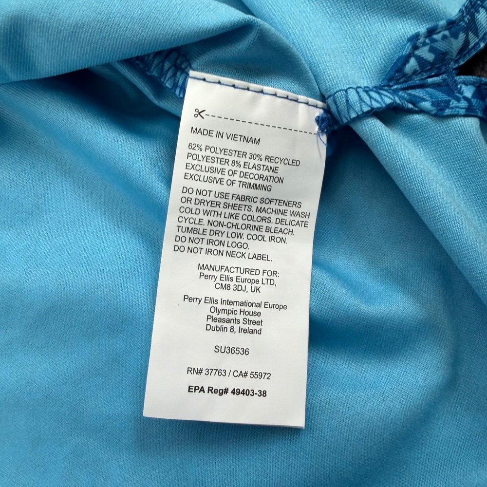 Callaway Polo Shirt Mens 2XLT Vallarta Blue Opti-Dri Swing Tech Golf Stretch NEW - Picture 15 of 16